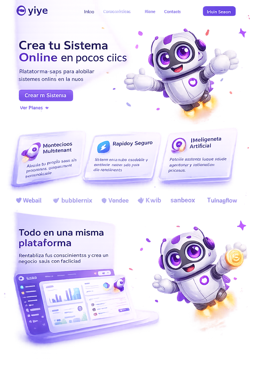 Vista previa de la plataforma